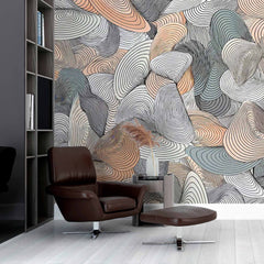 Custom Dynamic Curves Wallpaper Mural