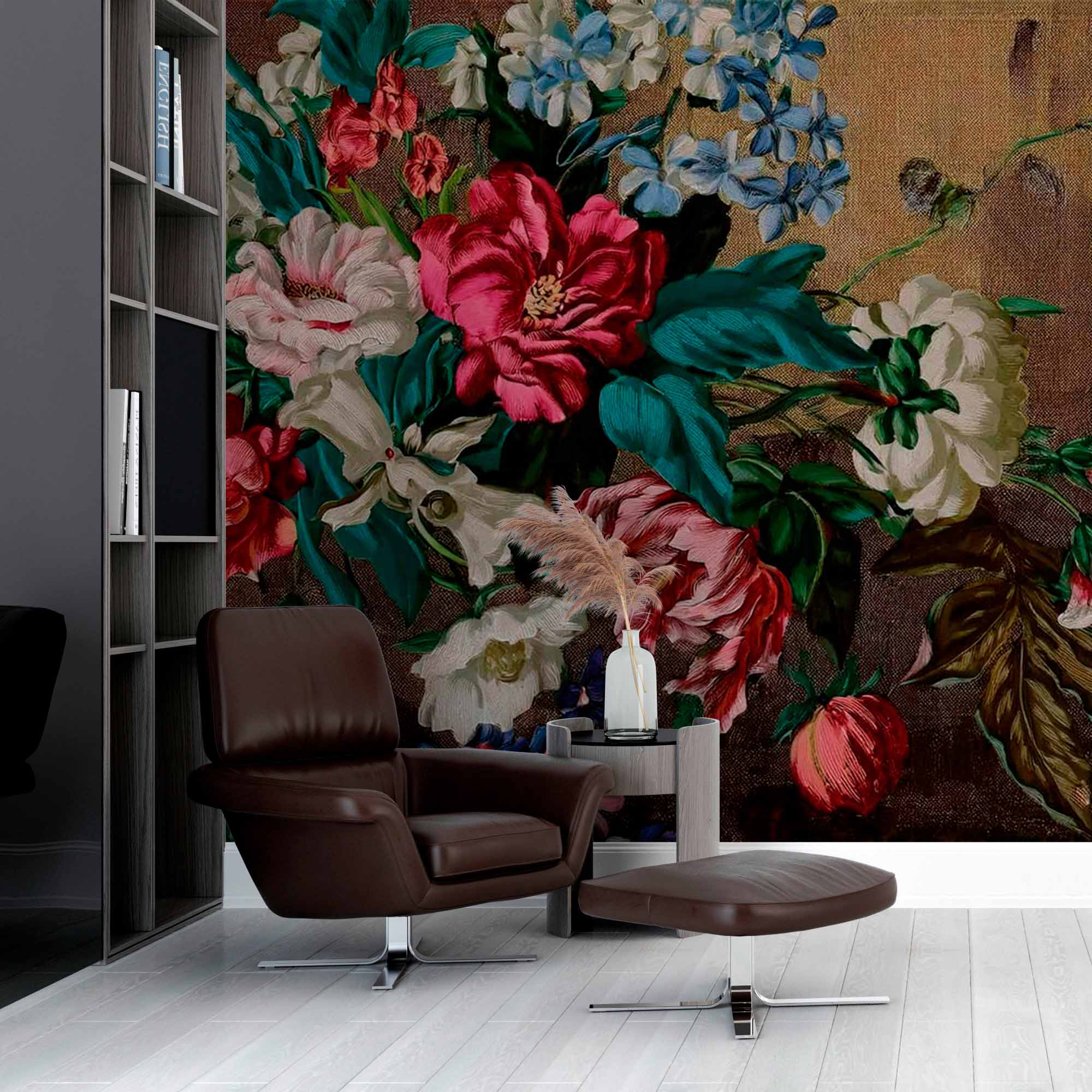 Vintage Floral Elegance Wallpaper Mural