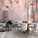 Floral Arch with Birds Wallpaper Mural