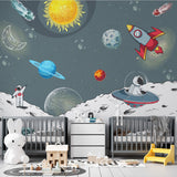 Kids Wall Murals  Space Rocket Planets Astronaut Dark Wallpaper for Kids