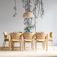 Custom Minimalist Hanging Vines Silhouette Wall Mural Wallpaper