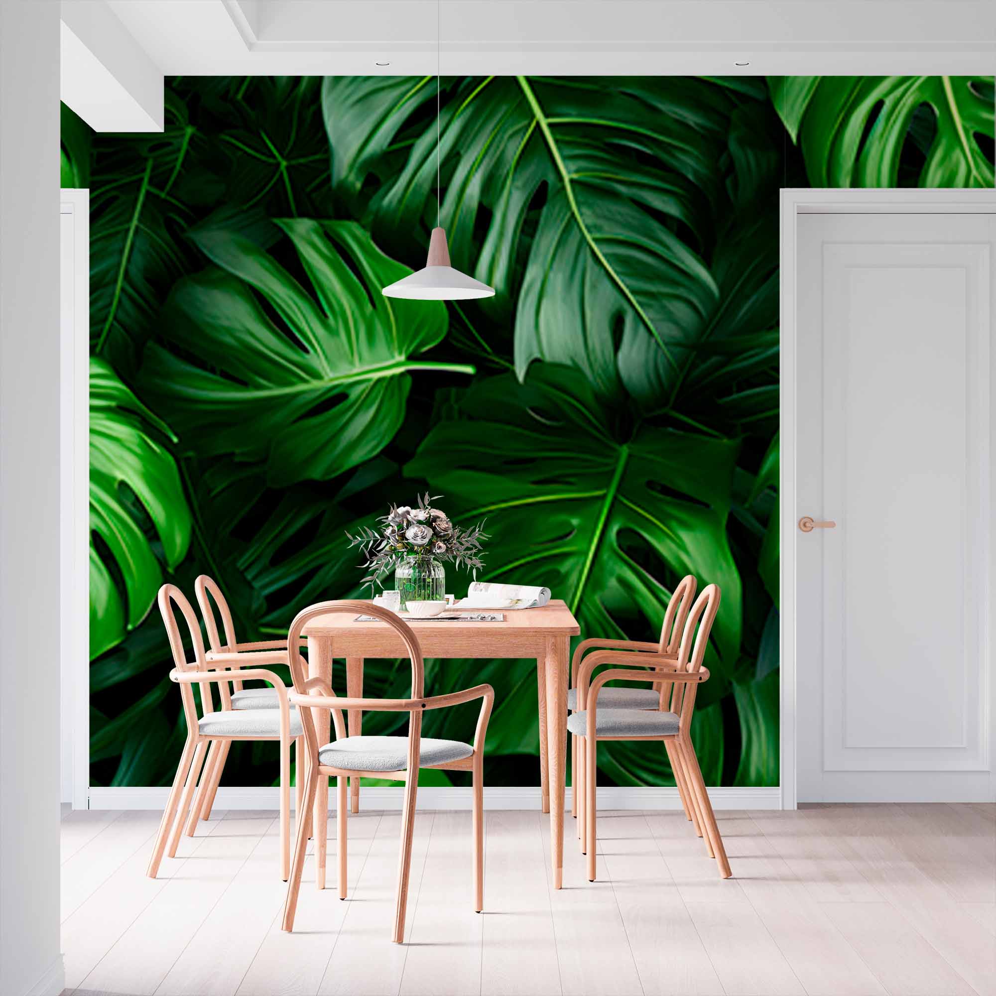 Exotic Leaf Paradise Wallpaper Mural