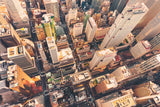 New York City Aerial View Wall Mural - Skyscrapers and Streets from Above Wallpaper