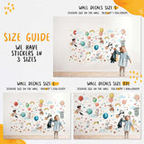 Hot Air Balloon Wall Decals for Kids Rooms Animal Wall Stickers