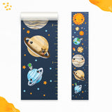 Kids' Growth Chart Peel and Stick Solar System Astronaut Animal Wall Decal