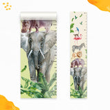 Kids' Growth Chart Peel and Stick Safari Animal - Vinyl Measurement Charts for Toddler Room Decoration