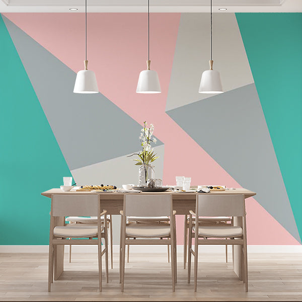 Pastel Geometric Triangle Wallpaper