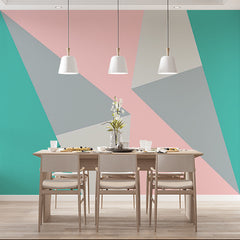 Custom Pastel Geometric Triangle Wallpaper