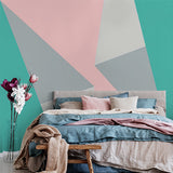 Pastel Geometric Triangle Wallpaper