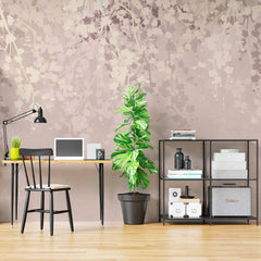 Custom Elegant Neutral Floral Wall Mural Wallpaper with Soft Pastel Branches