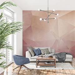 Custom Soft Pastel Geometric Triangle Wallpaper