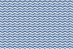 Custom Blue Watercolor Chevron Pattern Wall Mural Wallpaper - Textured Zigzag Design