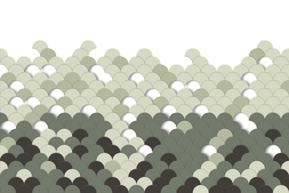 Gradient Scales Wallpaper in Neutral Shades