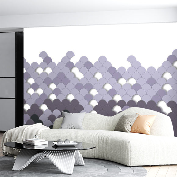 Monochrome Gray Scales Pattern Wallpaper