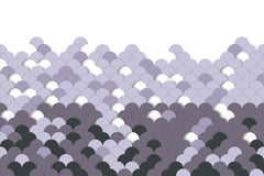 Custom Monochrome Gray Scales Pattern Wallpaper