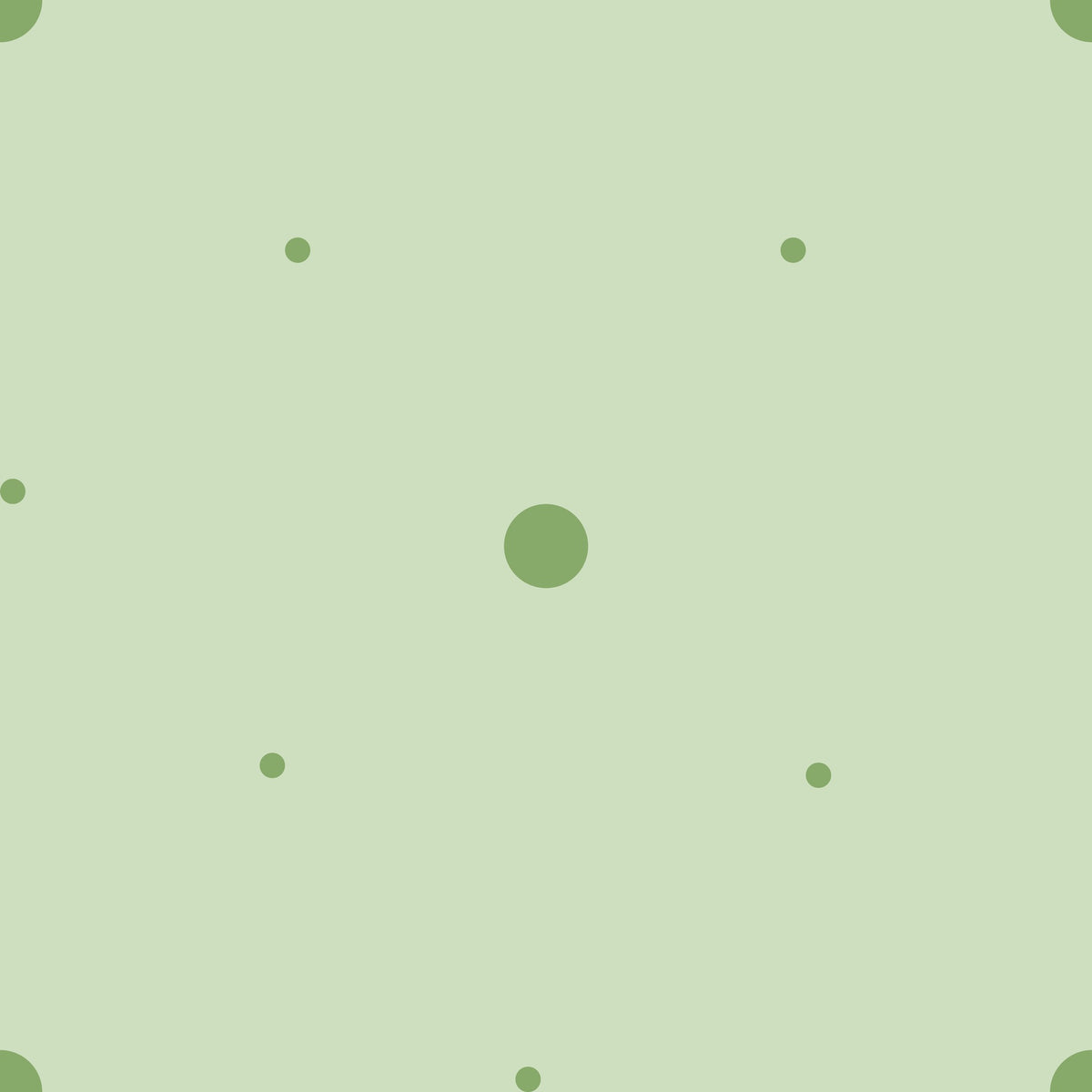 Papier peint pois vert sauge – Papier peint panoramique semis vert doux
