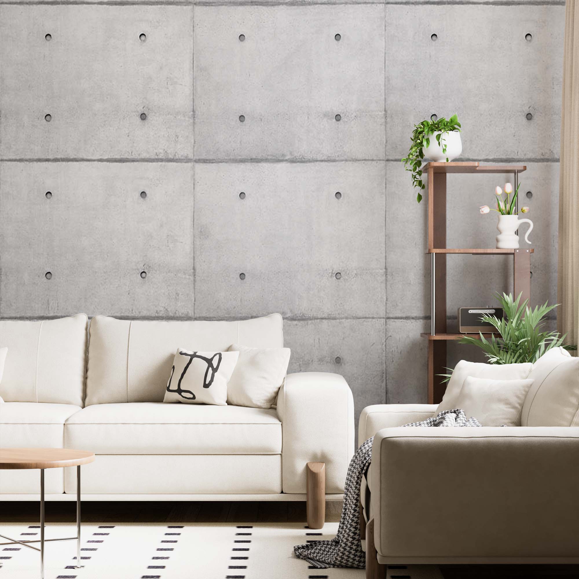 Abstract Wall Mural Concrete Panel Wallpaper