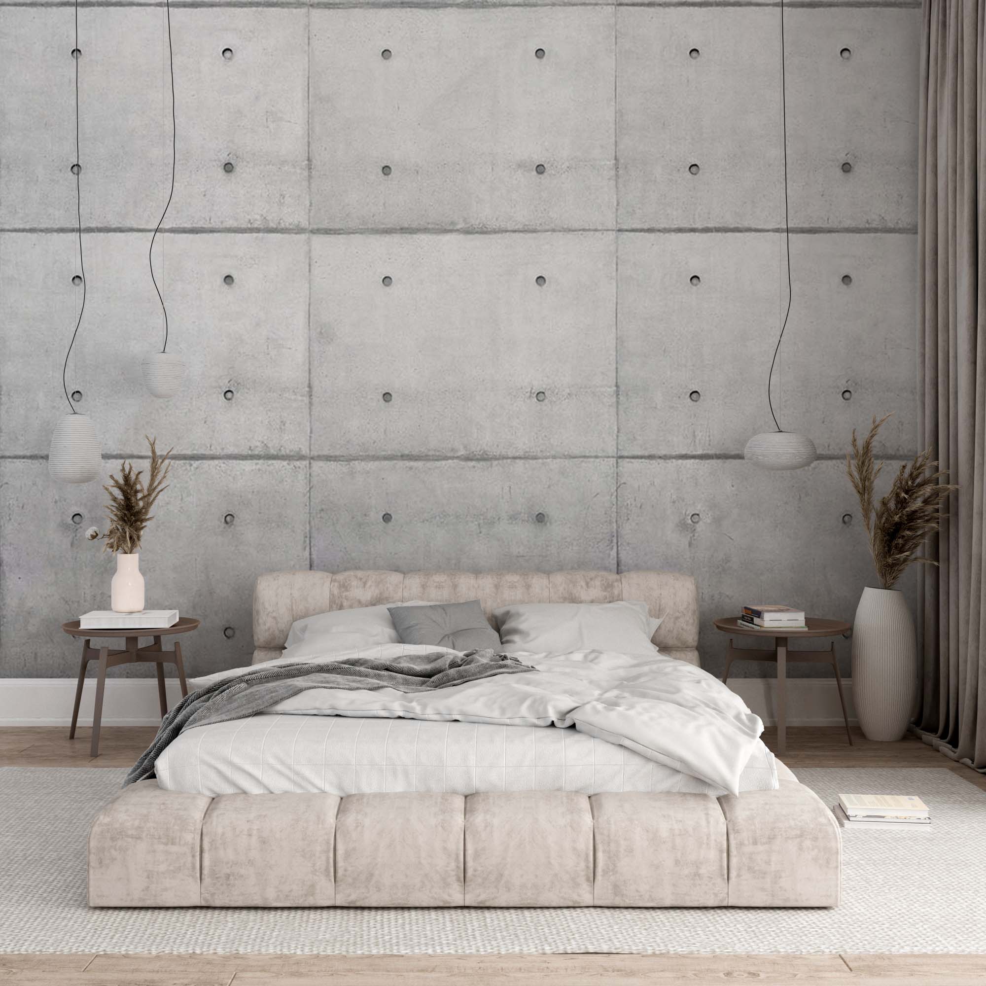 Abstract Wall Mural Concrete Panel Wallpaper