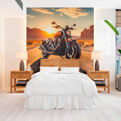 Custom Biker's Dream Wallpaper Mural