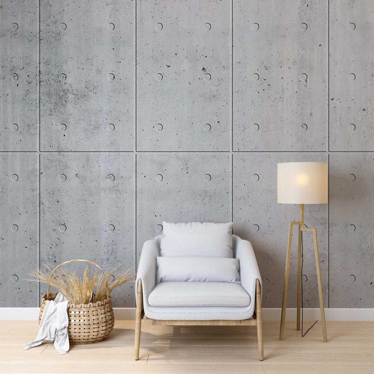 Abstract Wall Mural Concrete Textures Panel Wallpaper