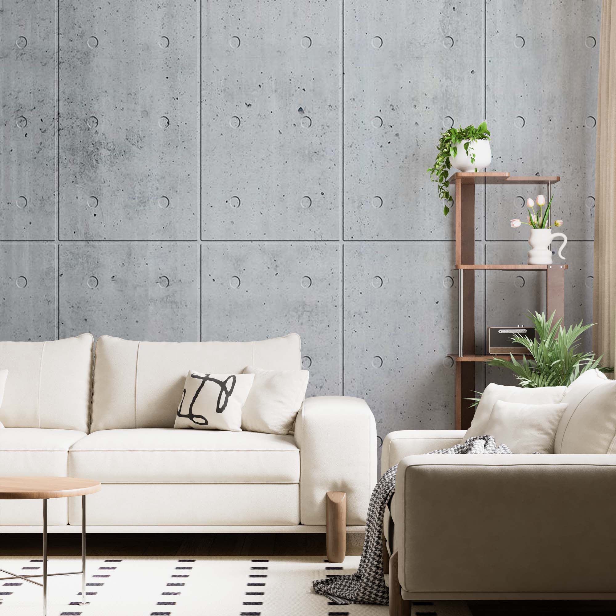 Abstract Wall Mural Concrete Textures Panel Wallpaper