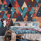 Colorful Abstract Geometric Triangle Wallpaper