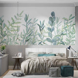 Botanical Wallpaper Watercolor Floral Pattern Wall Mural