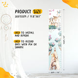 Kids' Growth Chart Peel and Stick Wood Animals - Nursery Wall Décor for Girls