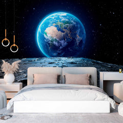 Custom Outer Space Earth View Wallpaper Mural