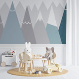 Kids Wall Murals Simple Design Mountains Nursery Wallpaper for Kids