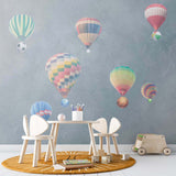 Kids Wall Mural Colorful Hot Air Balloons Wallpaper for Kids