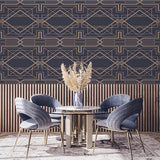 Art Deco Geometric Pattern Wallpaper