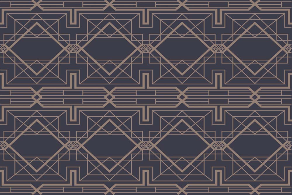 Art Deco Geometric Pattern Wallpaper