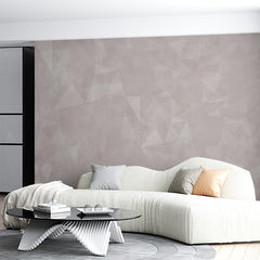 Custom Light Pink Geometric Abstract Wallpaper with Soft Texture