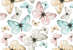 Custom Colorful Butterfly Pattern Wallpaper Animals Wall Mural