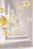 Golden Blossoms in Infinity Wallpaper