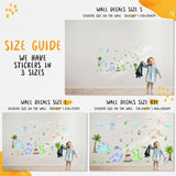 Large Dinosaur Wall Decals - Watercolour Dinosaur Kids Wall Stickers