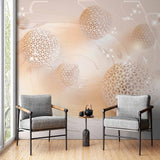 Abstract Lattice Ball Illusion Wallpaper