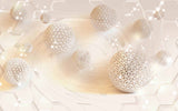 Abstract Lattice Ball Illusion Wallpaper