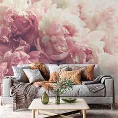 Custom Gentle Blush Flower Wallpaper