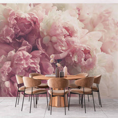 Custom Gentle Blush Flower Wallpaper