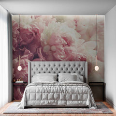 Custom Gentle Blush Flower Wallpaper