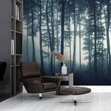 Mystical Foggy Forest Wall Mural Wallpaper