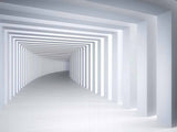 Futuristic White Archway Wallpaper