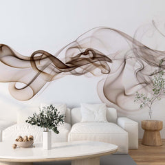 Custom Abstract Wall Mural Wave Smoke Wallpaper